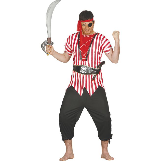 Overseas Pirate Adult Fancy Dress Costume 