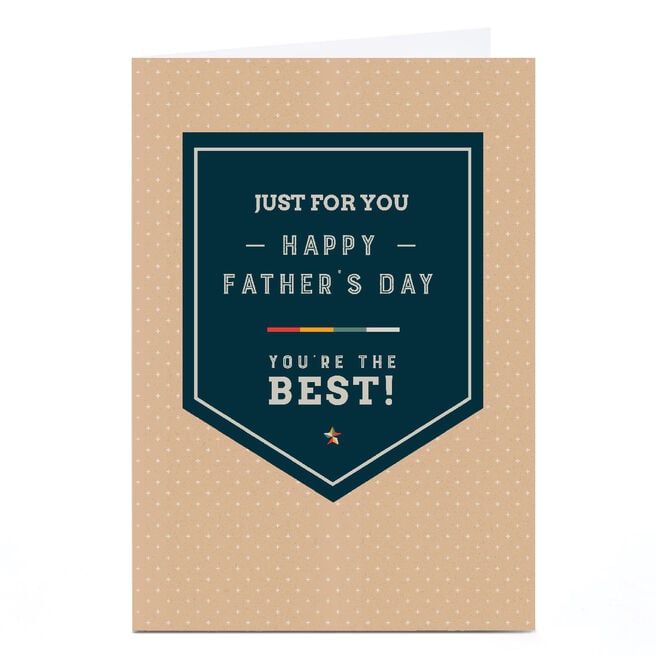 Personalised Father's Day Card - You're the Best