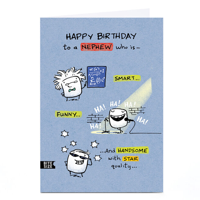 Birthday Card - It's Clear We're Related, Nephew