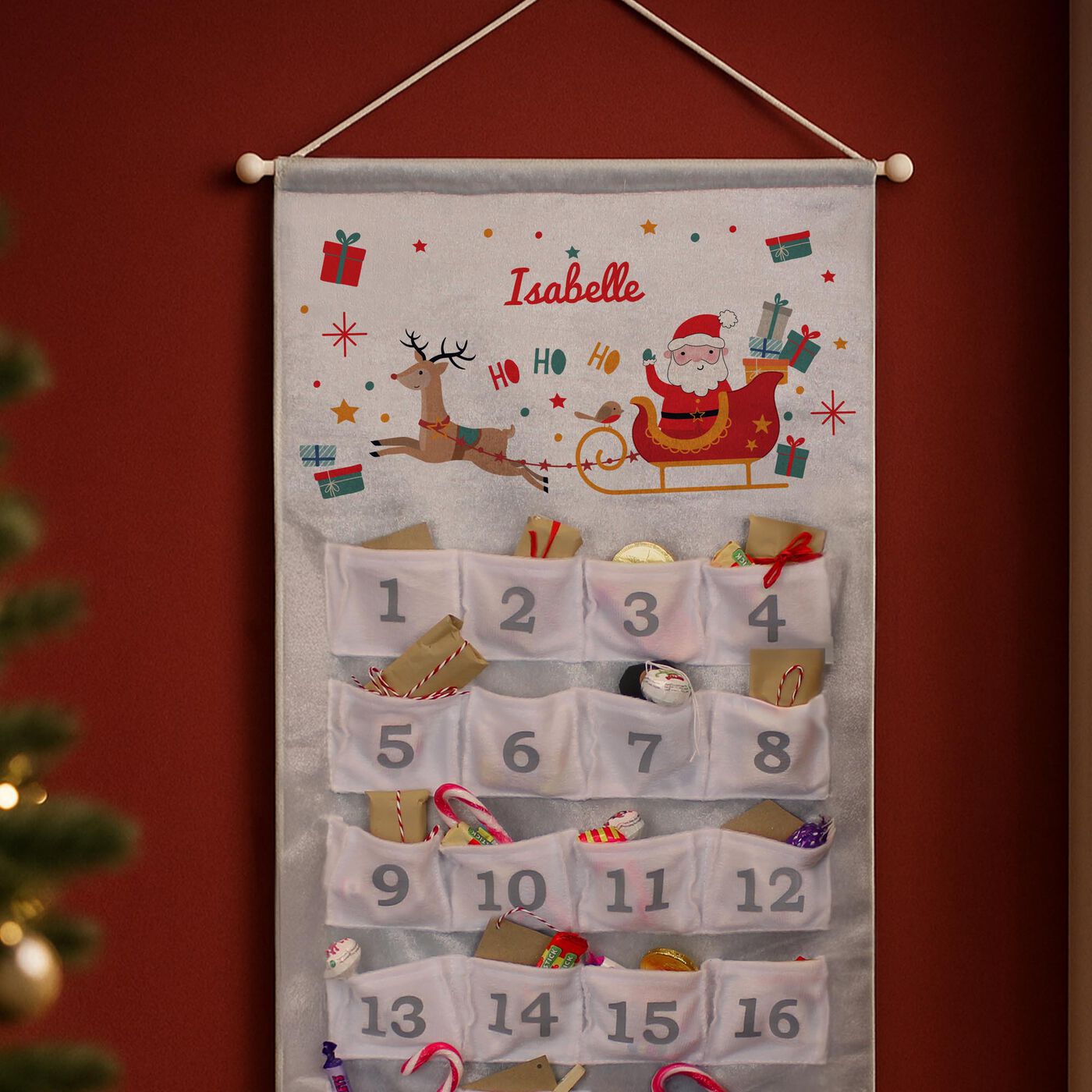 Buy Personalised Santa Sleigh Advent Calendar for GBP 22 99 Card