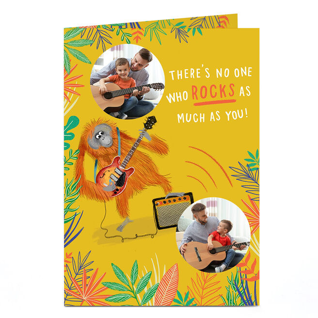 Photo Father's Day Card - No One Rocks As Much As You Orangutan