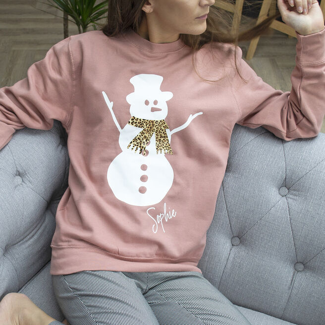 Personalised Sassy Snowman Jumper