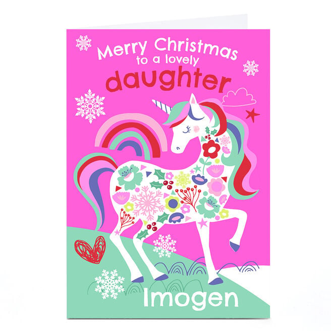 Personalised Bev Hopwood Christmas Card - Daughter