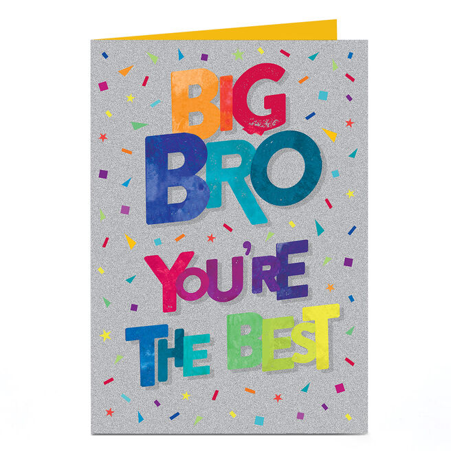 Birthday Card - Big Bro You're The Best
