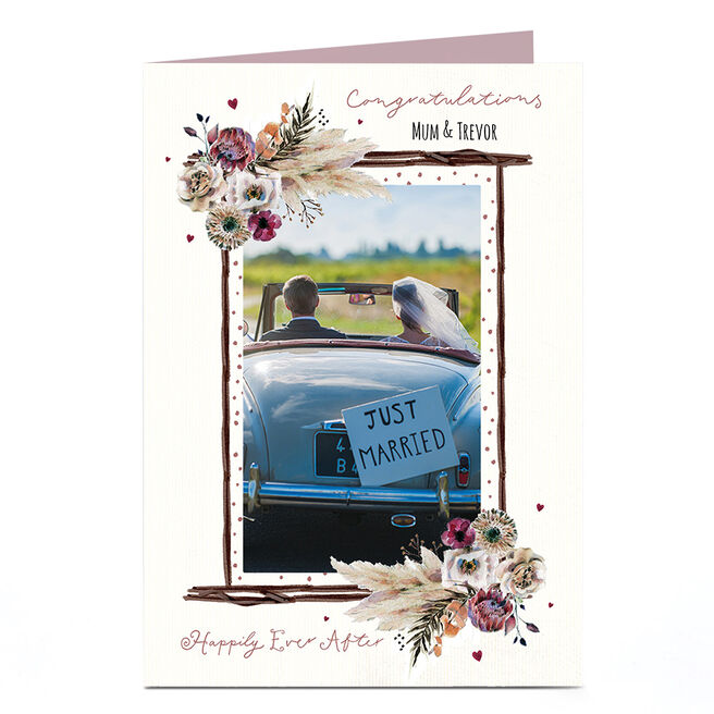 Photo Wedding Card - Happy Ever After