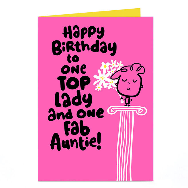 Fruitloops Personalised Birthday Card - Fab Auntie  