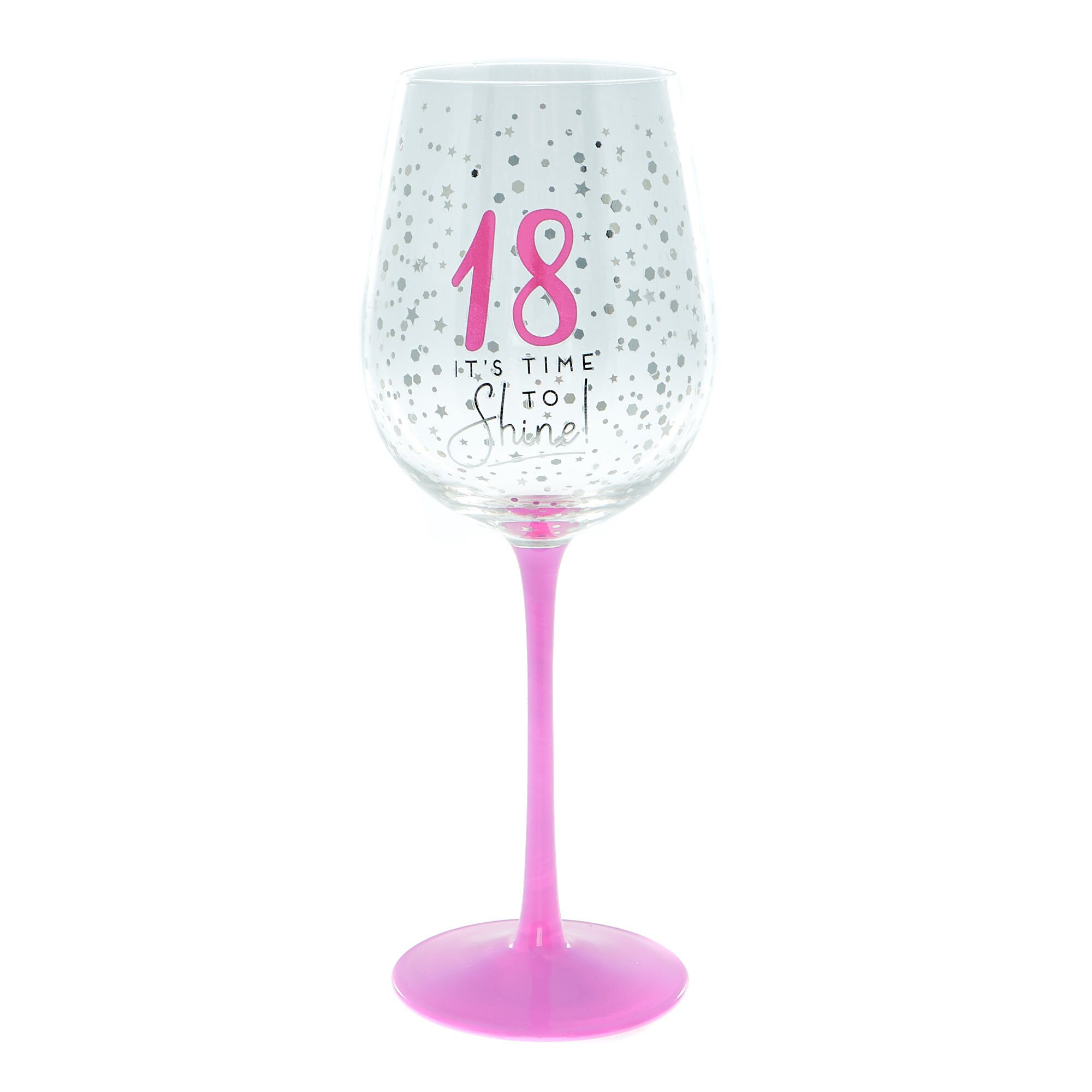 18th discount birthday glass