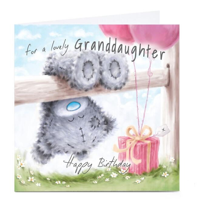 Personalised Tatty Teddy Birthday Card - For a Lovely Granddaughter