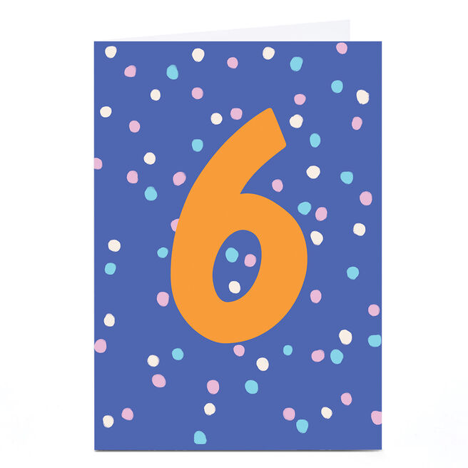 6th Birthday Card - Colourful Dots