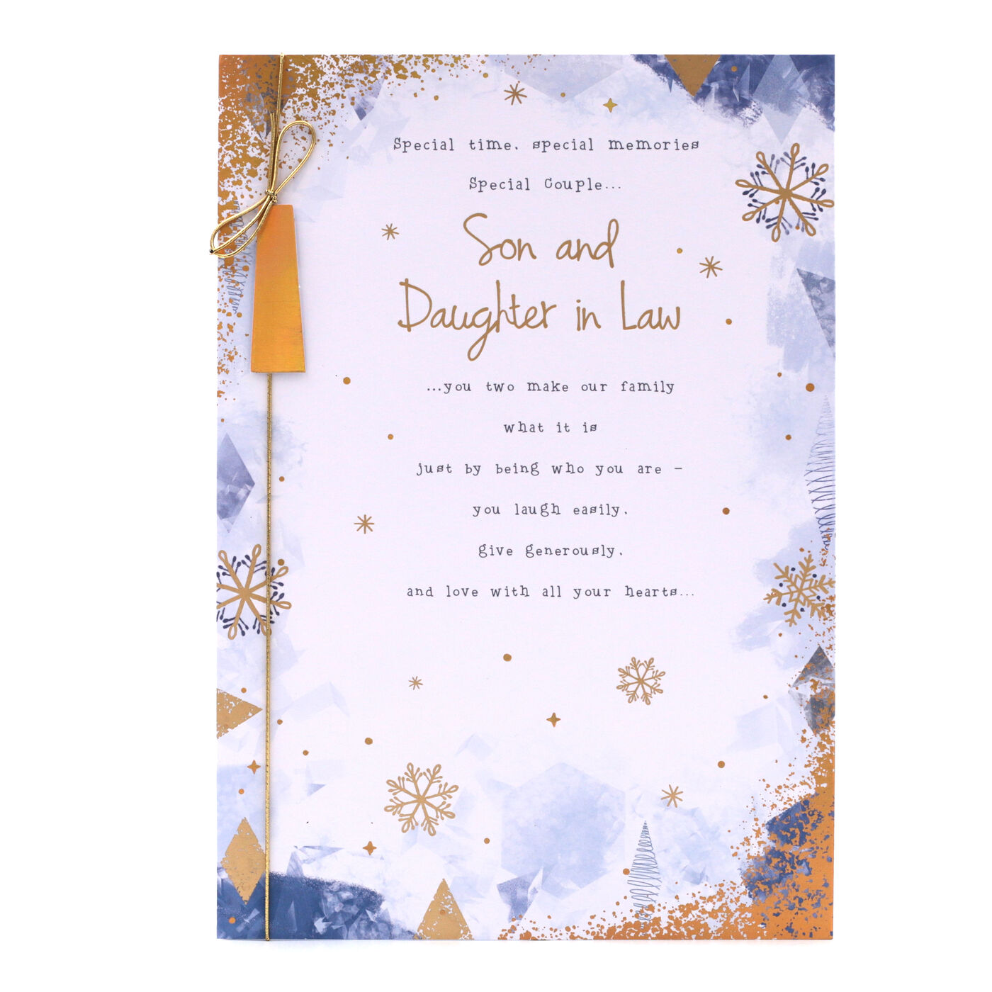 Buy Christmas Card  Son And Daughter In Law, Classic Verse for GBP 1.