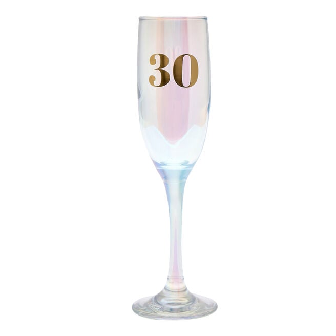 30th Birthday Champagne Flute