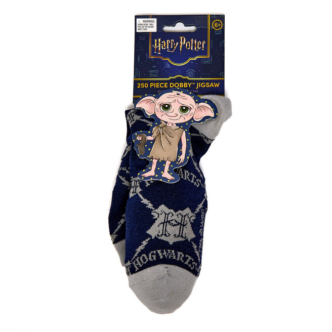 Harry Potter Dobby Sock & 250-Piece Jigsaw,  Harry Potter Dobby Sock & 250-Piece Jigsaw