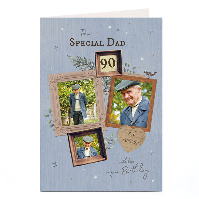 Photo Birthday Card - Dad Photo Frames Any Age