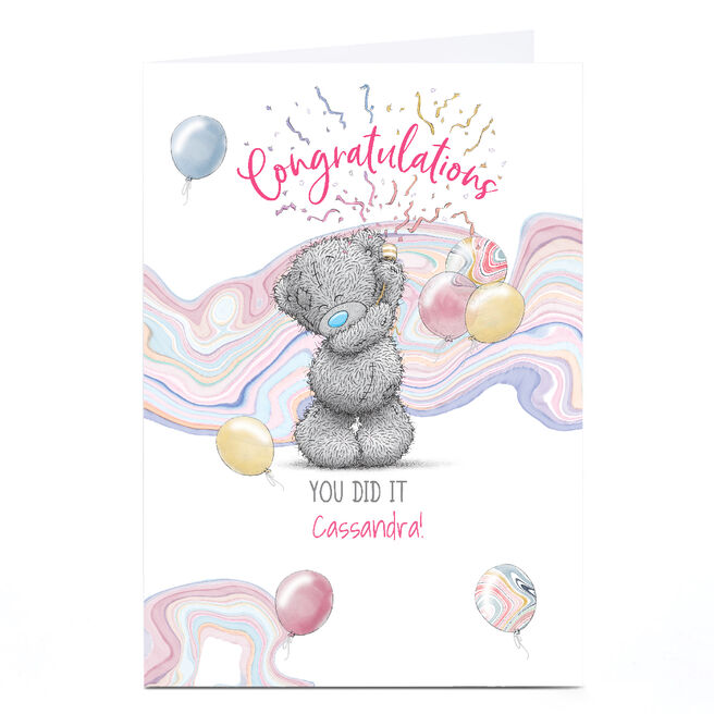 Personalised Tatty Teddy Congratulations Card - You Did It