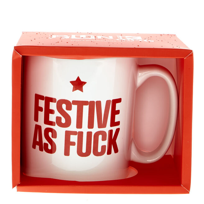 Punk Festive As F*ck Christmas Mug