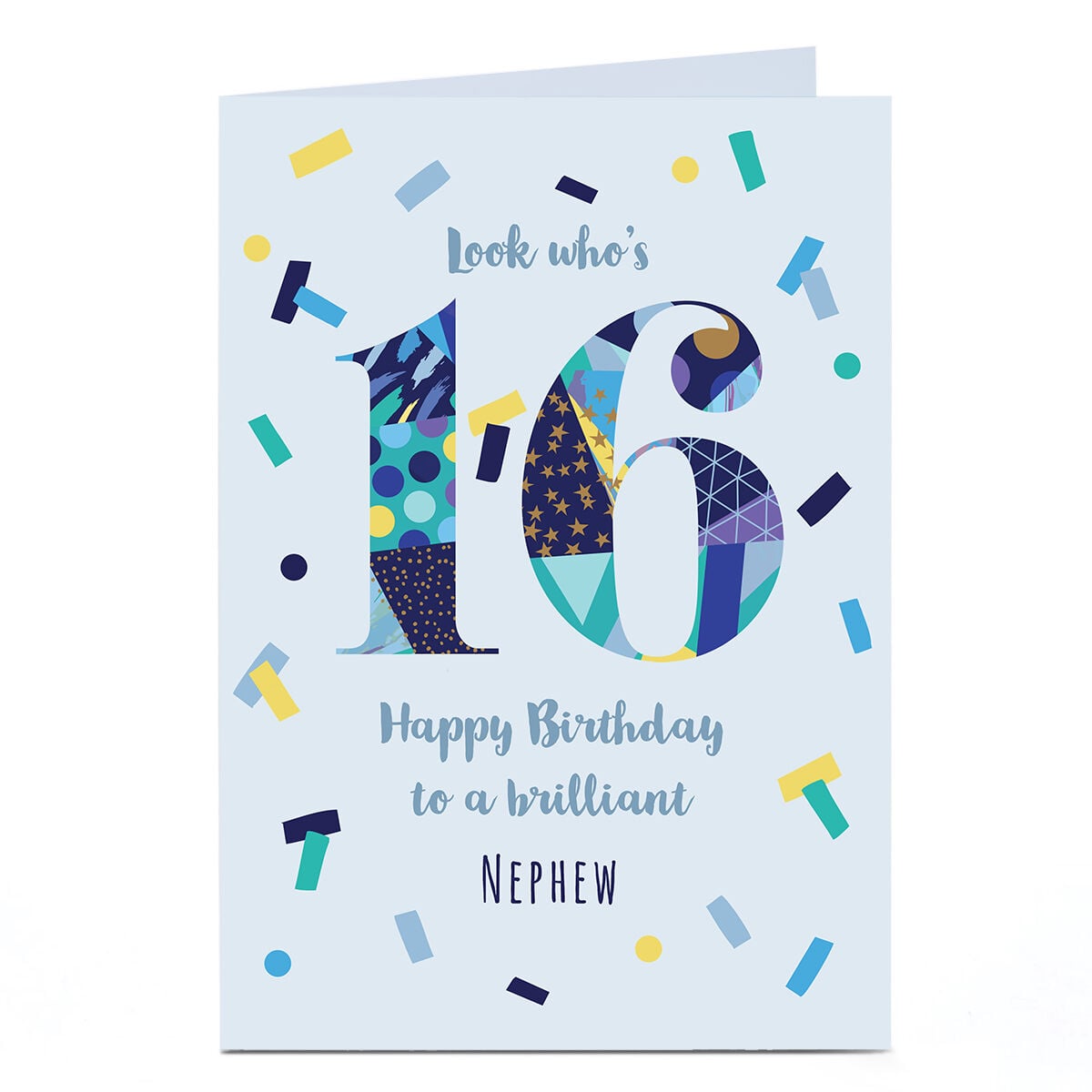 Geburtstagskarte „Enjoy Your 16th Birthday“ – Exklusives Design, Inkl. Umschlag, Ca. 22,9 X 15,2 Cm