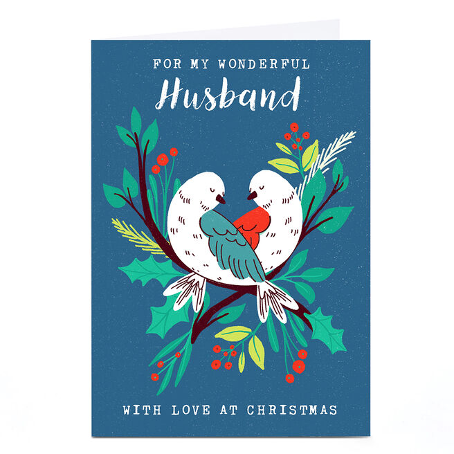 Personalised Dalia Clark Christmas Card - Husband