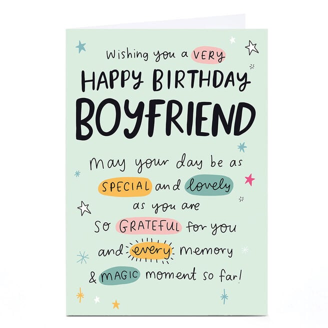 Birthday Card - As Special and Lovely as You, Boyfriend