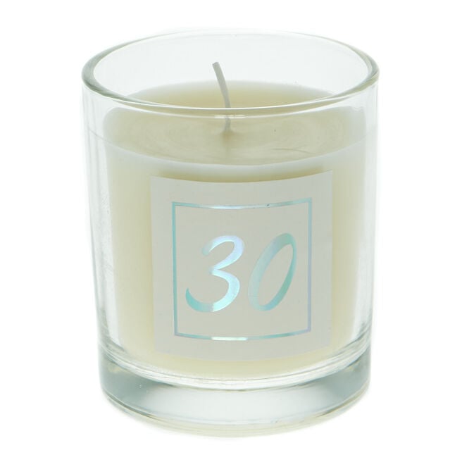 30th Birthday Vanilla Scented Candle