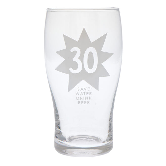 30 Save Water Drink Beer Pint Glass