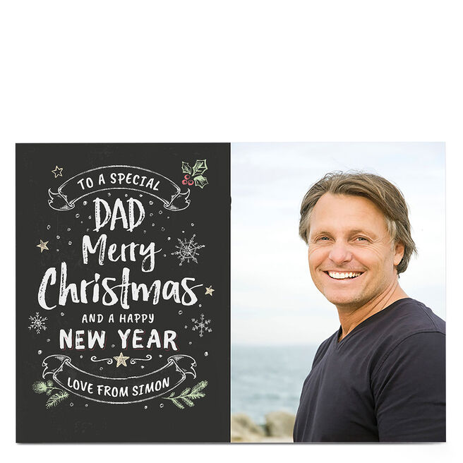 Photo Christmas Card - To A Special Dad