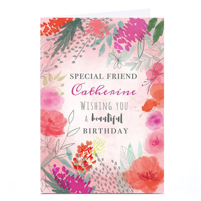 Personalised Emma Isaacs Birthday Card - Special Friend 