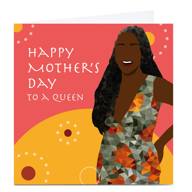 Personalised Leanne Creative Mother's Day Card - To a Queen