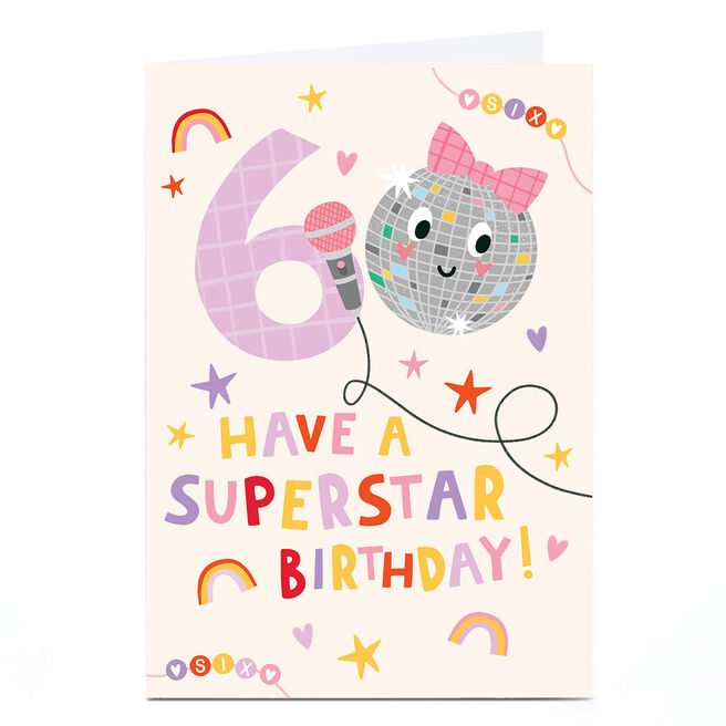 6th Birthday Card - Have A Superstar Birthday