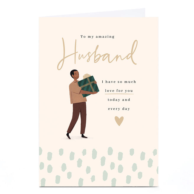 Personalised Birthday Card - So Much Love For You, Husband