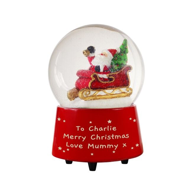 Personalised Message Musical Santa Globe,  Personalised Message Musical Santa Globe