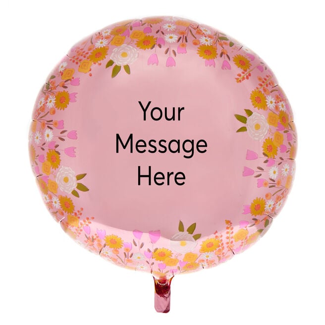 31-Inch Floral Write-On Foil Helium Balloon