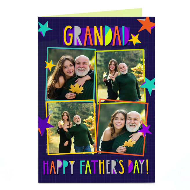 Personalised Father's Day Photo Card - Grandad Father's Day!