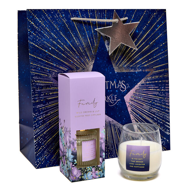 Family Candle & Diffuser Christmas Gift Bundle