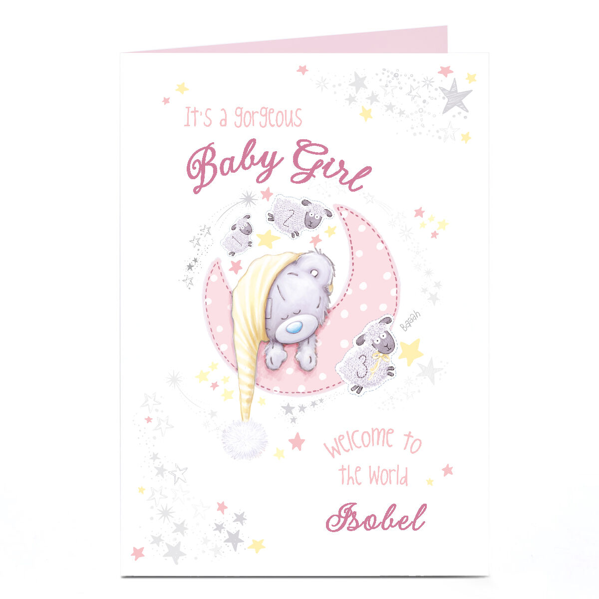 Buy Personalised Tatty Teddy New Baby Card Baby Girl for GBP 2.29 Card Factory UK
