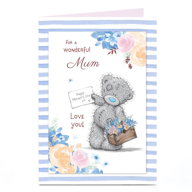 Personalised Tatty Teddy Mother's Day Card - Happy Mother's Day Note, Mum