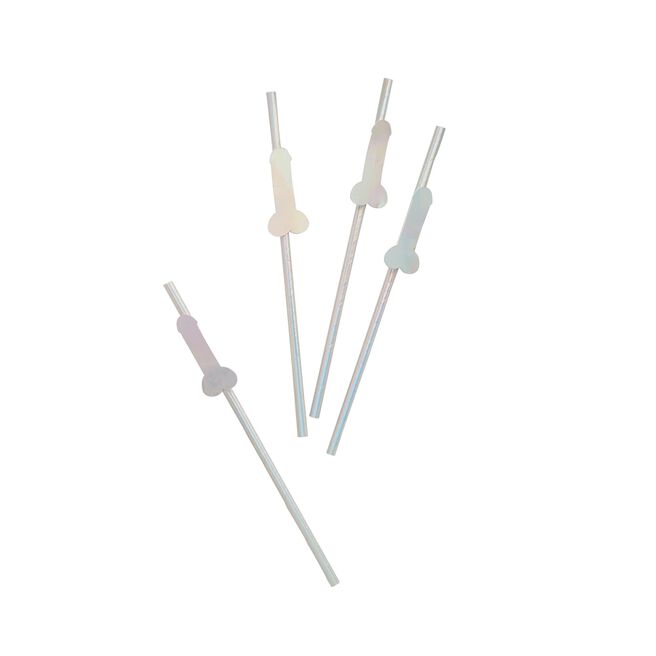 Disco Hen Paper Straws - Pack of 16