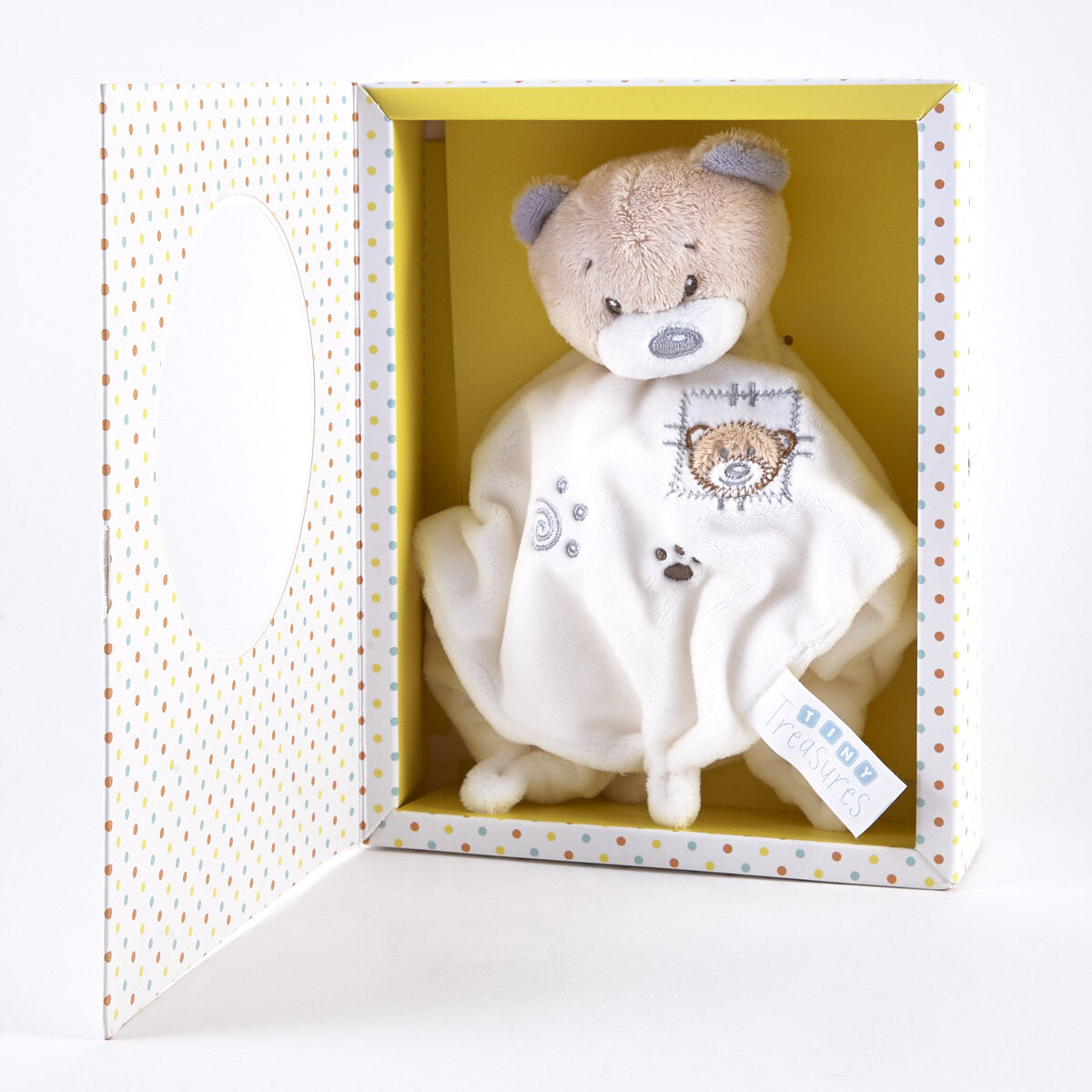Tiny treasures knitted bear comforter top