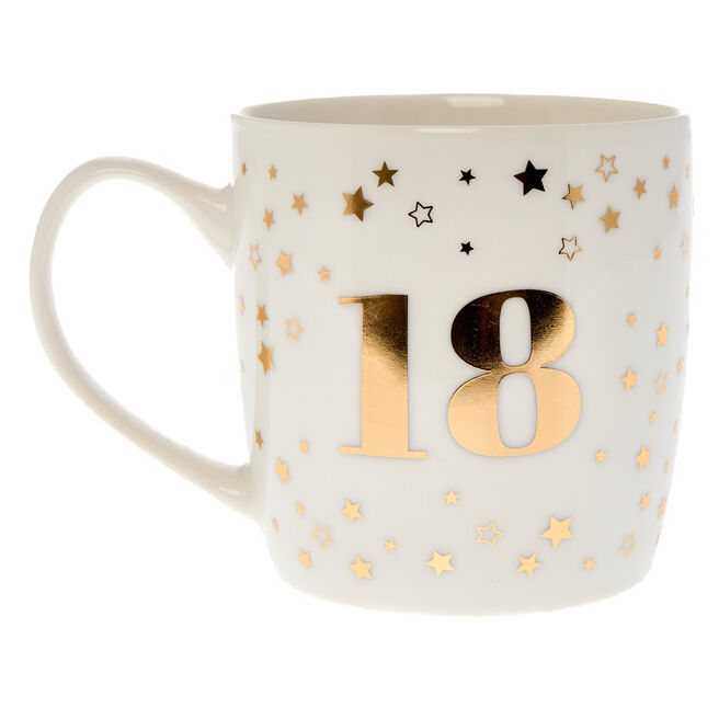 Blue & Gold 18th Birthday Mug In A Box 