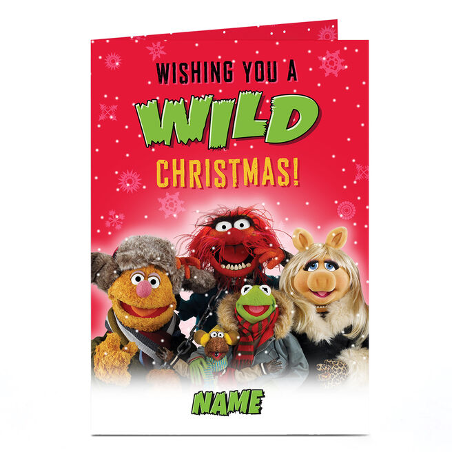 Personalised Muppets Christmas Card - Wild Christmas, Any Name