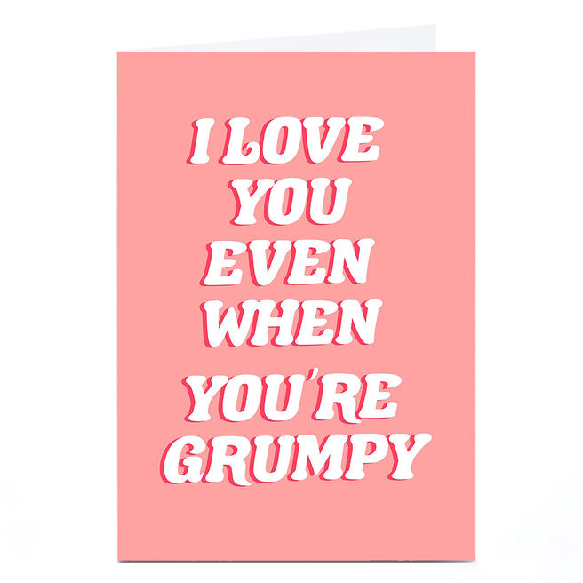 Personalised Phoebe Munger Card - Grumpy