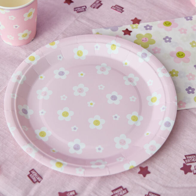 Daisy Paper Plates - Pack of 10