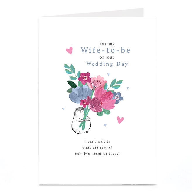 Wedding Card - For My Wife-to-be on our Wedding Day