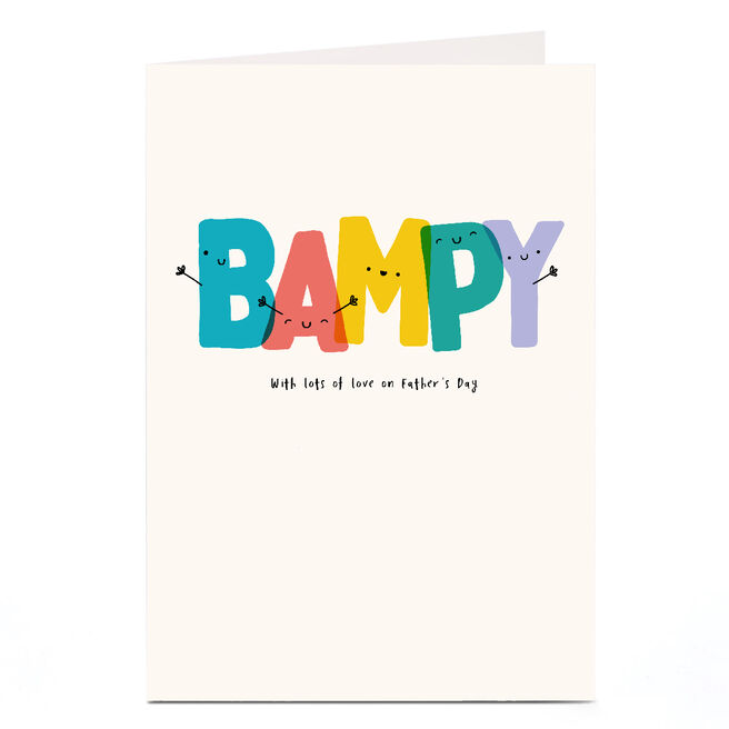 Personalised Father's Day Card - Bampy, With Lots of Love