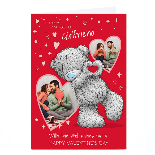 Personalised Tatty Teddy Valentine's Day Card - Wonderful Girlfriend