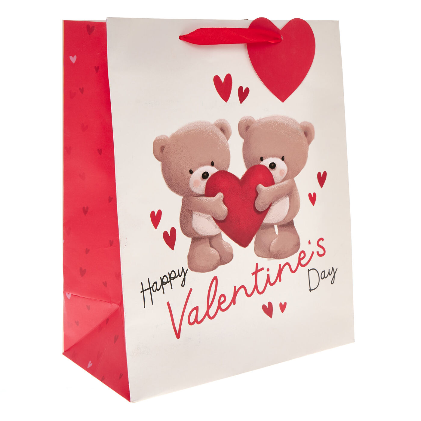 Buy Large Portrait Hugs Bear Happy Valentine's Day Gift Bag for GBP 1. ...