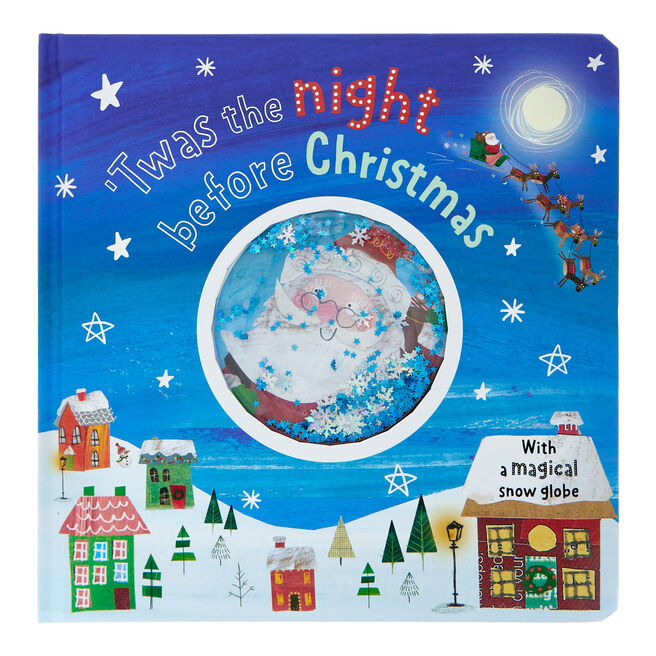 'Twas The Night Before Christmas Children's Snowglobe Story Book
