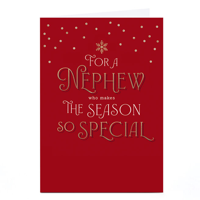 Christmas Card - Nephew Who Makes The Season So Special