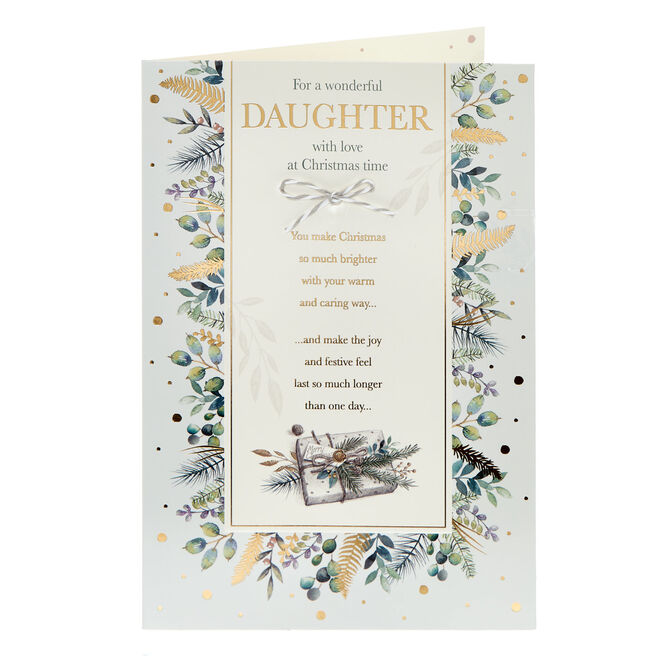 Daughter Alpine Verse Christmas Card