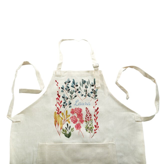 Personalised Apron - Watercolour Floral