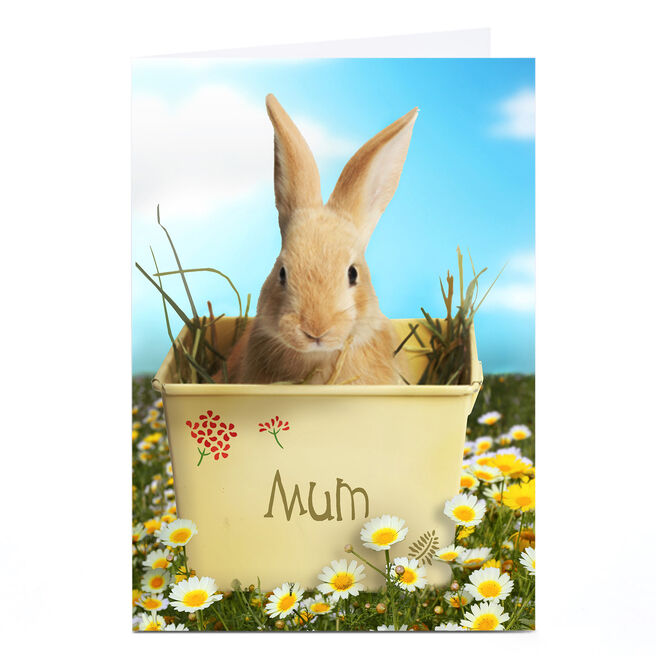 Personalised Easter Card - Bunny Rabbit